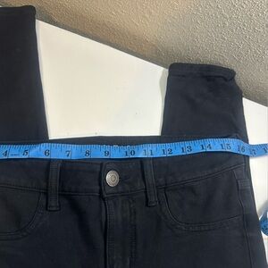 Black Skinny Jeans with Metal Button